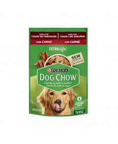 Alimento Úmido Dog Chow Cães Adultos Carne 100g