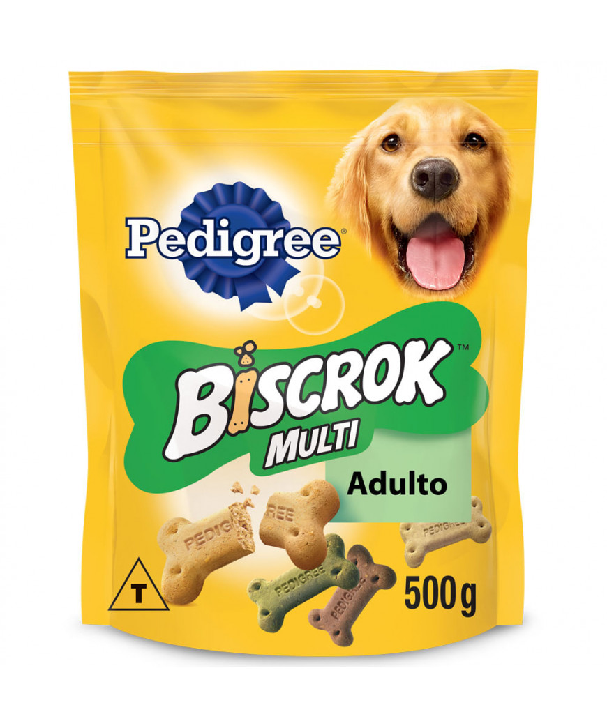 Biscoito Pedigree Biscrok Para Cães Adultos Multi