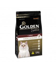 Ração Golden Gatos Castrados Carne